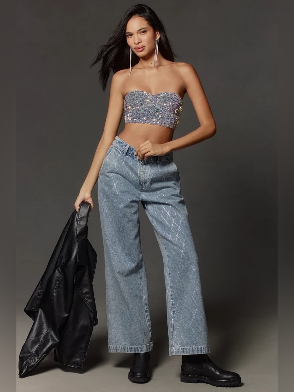 Anthropologie The Eve Sequin Bralette: Bandeau Edition